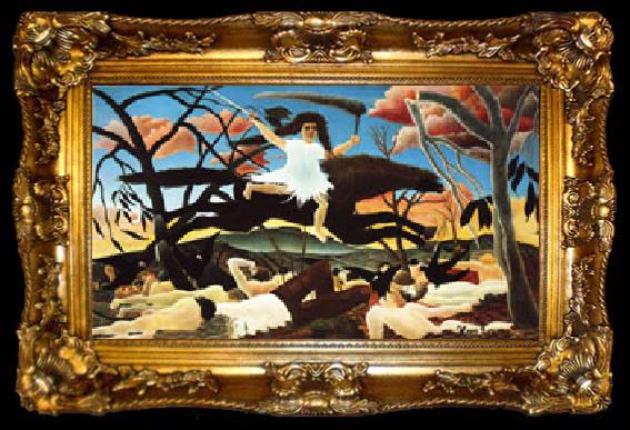 framed  Henri Rousseau War(Cavalcade of Discord), ta009-2